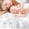 Aoibox Waterproof Quilted Full Size Mattress Protector Pad Breathable Cooling Fitted Cover Deep Pocket up to 14 Inch White - 2 of 4