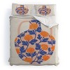 Deny Designs El Buen Limon Vase and Roses collection Duvet and Sham Set - 2 of 4