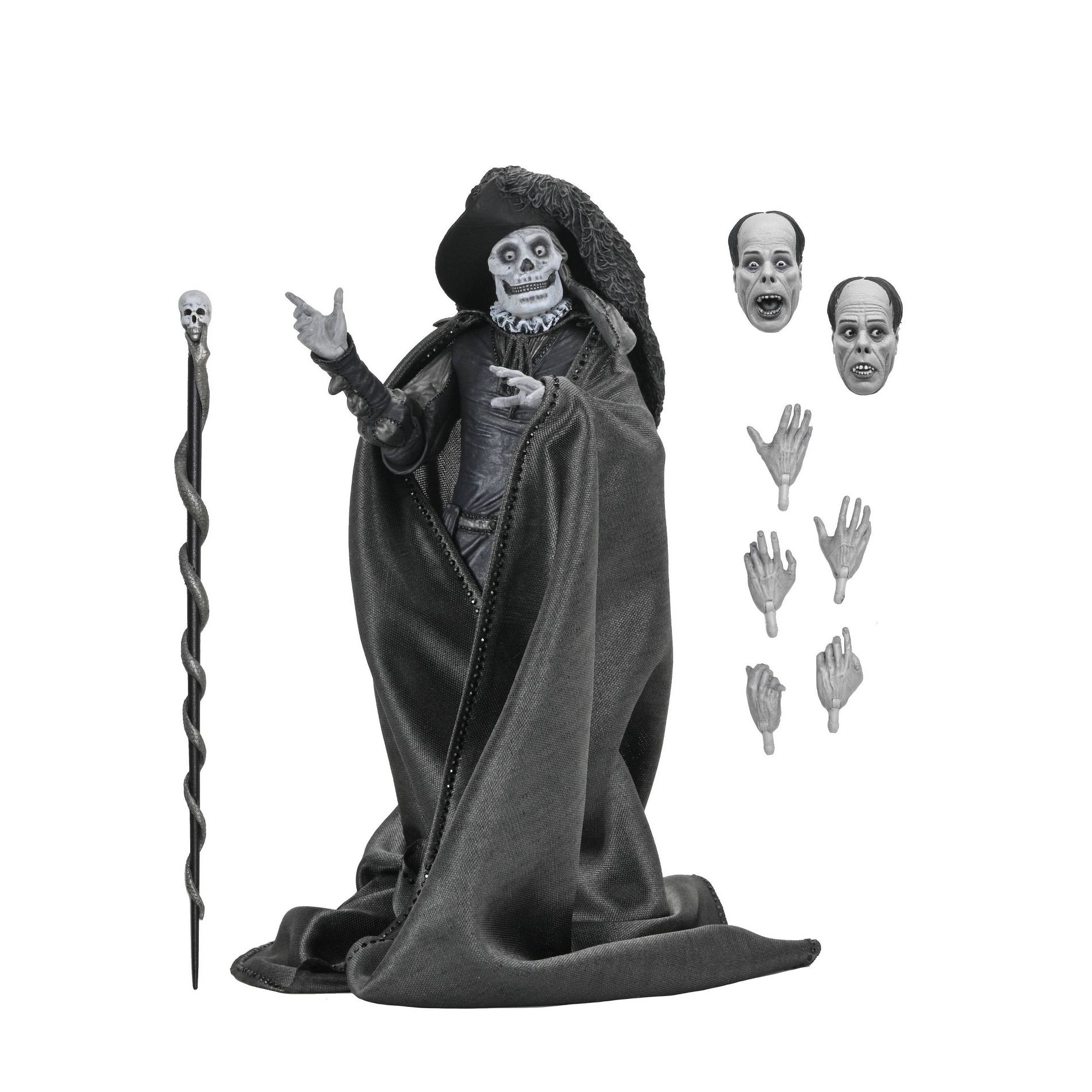 Phantom of the Opera (1925) - 7” Scale Action Figure - Ultimate Phantom of the Opera "Masque of the Red Death" (B&W)