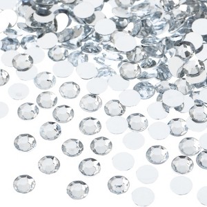 John Bead 1000-Piece 6mm (SS28) Crystal Acrylic Round Flat Back Rhinestones - 1 of 4