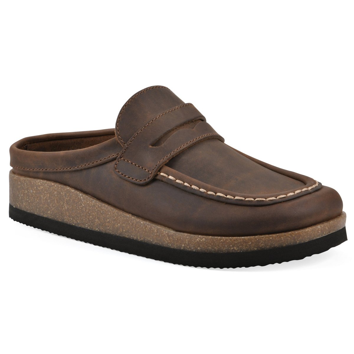 Женские сабо White Mountain Women's Brinlee Footbeds Clog, Black Nubuck, 9 — фото 8