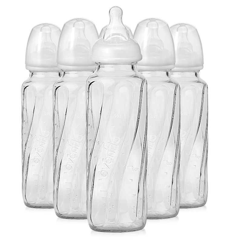 Evenflo Vented + Glass Bottle Clear - 8oz 6pk, 1 of 6