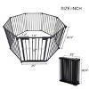 LAOTIES Extra Wide Baby And Pet Safety Gate,8 Panel Metal Play Yard Fence for Stairs,Fireplace And Doorways,Walk Through with Auto Close - 4 of 4