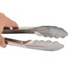 Unique Bargains Metal Super Market Restaurant Buffet Food Tongs 9" Silver Tone 1 Pc - 3 of 4