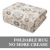 coucheta Multi-size Washable Vintage Boho Area Rug for Living Room, Distressed Large Soft Non-Slip Oriental Throw Carpet, for Bedroom, Dining Room - 4 of 4