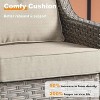XIZZI 8 Pieces Wicker Sofa with Cushion, Swivel Rocking Chairs, High Back Rattan Chairs and Ottomans, 9 Seats Conversation Set for Backyard - 4 of 4