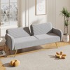 CAVINAS 70.47" Fabric Double Sofa, Sofa Couch with Split Backrest and 2 Throw Pillows, for Living Room, Apartment, Home Office - 2 of 4