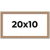 PosterPalooza | Panoramic Deco Brown Picture Frame - UV Acrylic, Foam Board Backing, Hanging Hardware - 2 of 4
