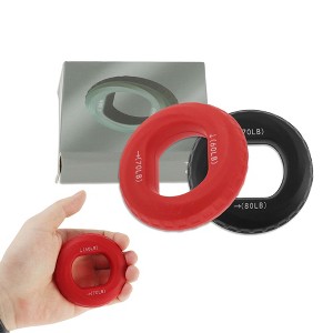 Unique Bargains Adjustable Hand Grip Strengthener Silicone for Men Adult 2 Pcs - 1 of 4