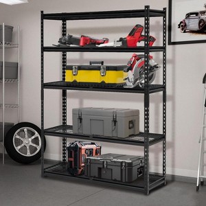 5-Tier Heavy Duty Wire Storage Shelves, 2000 Lbs Capacity, Easy Assembly Metal Storage Rack Shelves, 48 x 18 x 72 Inch for Garage, Basement, Pantry - 1 of 4