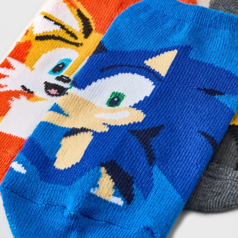Boys' Sonic the Hedgehog 6pk Socks, 3 of 4