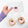 Big Dot of Happiness Class of 2025 Rose Gold Grad Envelope Seal Stickers, Round Circle Stickers to Seal Cards, Graduation Envelope Seals - 120 Count - 4 of 4