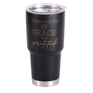 Dicksons On the Go Travel Tumbler With Sliding Lid 30 Oz Stainless Steel Blessed Beyond Measure Butterfly - 1 of 1