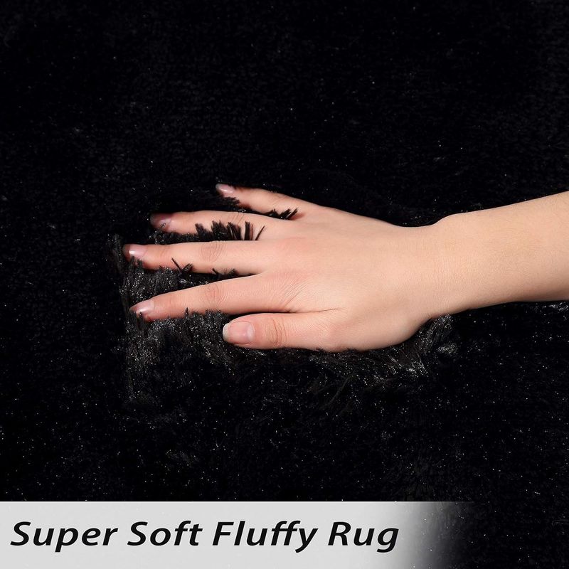 Shag Area Rug Modern Plush Fluffy Carpet Rugs Shaggy Rug for Bedroom Living Room, 4 of 9