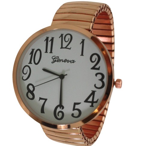 Gold stretch band watch hot sale