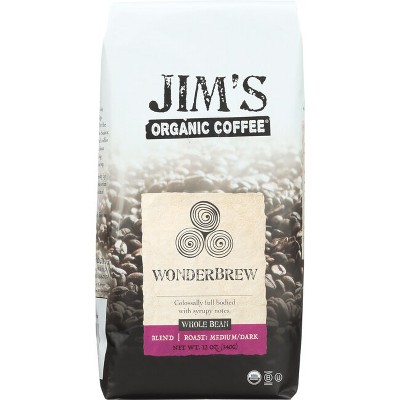 Jim's Organic Coffee Wonderbrew Coffee - Whole Bean.