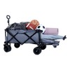 Grungis Heavy-Duty Folding Wagon Cart with Tailgate,All-Terrain Shopping Cart with Big Wheels,Utility Cart for Camping,Shopping - 4 of 4