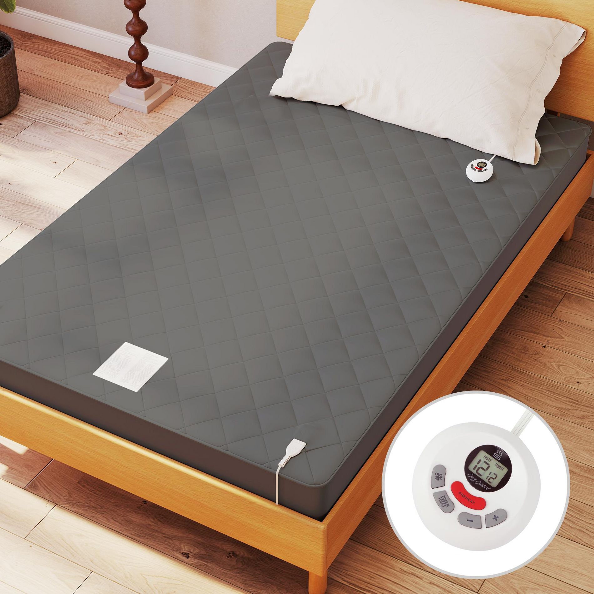 Electric Heated Mattress Pad Twin\King \ Queen\Full\TXL\CK Size with 12 Heating Levels Auto Shut Off