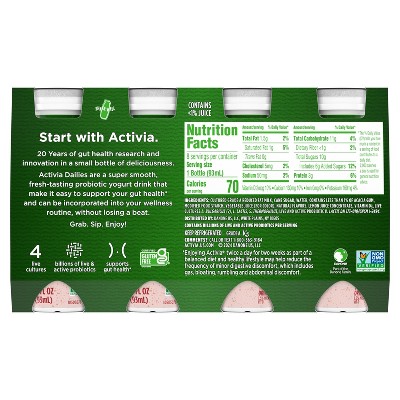 Activia Probiotic Dailies Strawberry Yogurt Drink - 8ct/3.1 fl oz Bottles_11