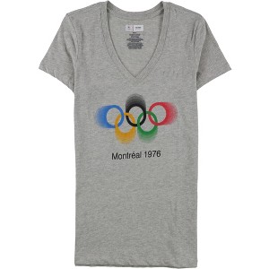 Old Navy Womens Montreal 1976 Graphic T-Shirt, Grey, Large - 1 of 1