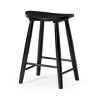 Luna Counter Stool in Rustic Natural Wood Finish - 2 of 4