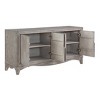 Treasure Trove Accents 4 Door Credenza Carbondale Gray: Adult-Size, No Assembly, MDF & Pine, Divided Storage - 4 of 4