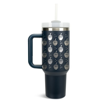100 North Strawberry Fruit Happy Summer Vibes 40 oz. Stainless Steel, Large Water Bottle Coffee Mug, Spill & Leak Resistant, Thermal Travel Tumbler