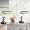 Regency Hill Serenity 12" High Small Traditional Piano Desk Lamps Set of 2 Adjustable Gold Antique Brass Finish Metal Home Office Living Room Bedroom - 2 of 4