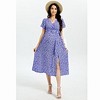 Maternity Dress  Casual Ruffle Hem Mini Dress Flowy Boho Long Dresses - 3 of 4