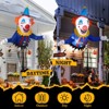 SEVOBAL 3.3 FT Halloween Inflatable Clown Broke Out Window Outdoor Decorations Blow up Decor Holiday Party Yard Lawn Garden Decor, Blue, 26"*9"*20" - 2 of 4