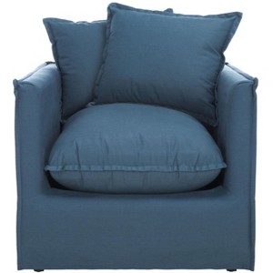 Joey Arm Chair - MCR4651A - Blue - Safavieh - 1 of 4