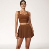 Anna-Kaci Active Women's High Waist Pleated Skirt with Built-In Shorts and Stretch Waistband - 2 of 4