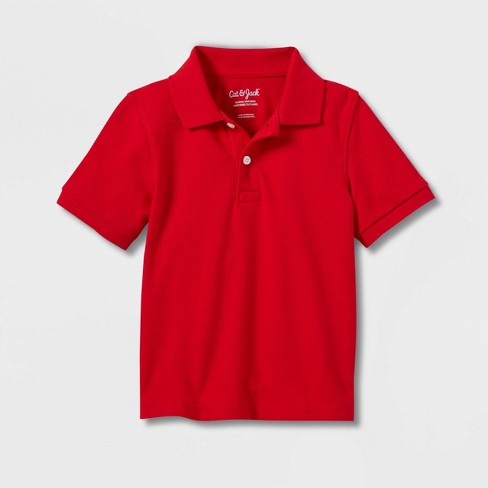 Toddler red polo clearance shirt