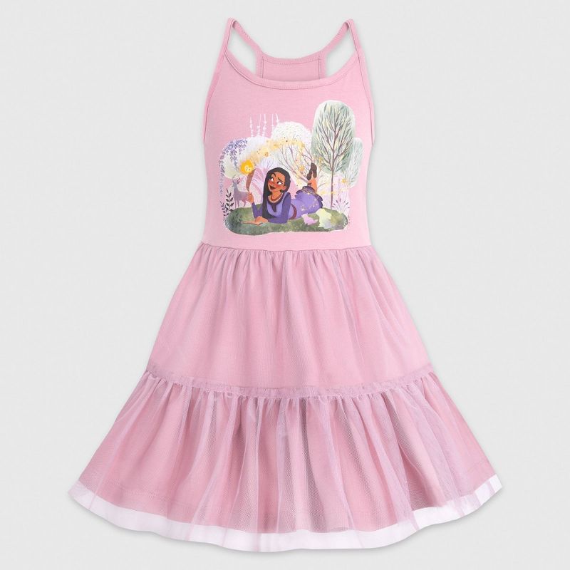 Girls&#39; Disney Wish Tiered Maxi Dress - Pink - Disney Store, 1 of 6