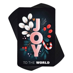Dickson's Joy to The World - Candy Cane Holly Berry - Multicolor 3.8 x 2.5 Inch Paper Place Holder Bookmark; Package of 12 - 1 of 1