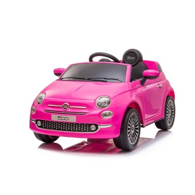 fiat 500 pink ride on