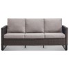 Buenhomino Outdoor Patio Furniture - Wicker Sofa with Removable Cushion, 3 Seater Rattan Couch with Deep Seat for Balcony Deck Backyard - 3 of 4