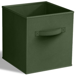 Sorbus 11 Inch Foldable Fabric Storage Cube Bin with Handles - for Organizing Pantry, Closet, Nursery, Playroom, and More - 1 of 4