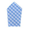 CTM Men's Cotton Checkered Bow Tie and Handkerchief Set - 3 of 4