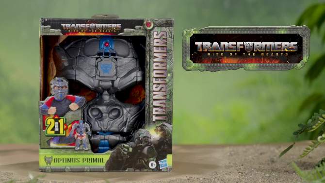 Transformers Rise of the Beasts 2-in-1 Optimus Primal Role Play Mask, 2 of 17, play video