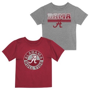 NCAA Alabama Crimson Tide Toddler Boys' 2pk T-Shirt - 1 of 3