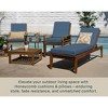 Honeycomb Outdoor Highback Dining Chair Cushion - 3 of 4
