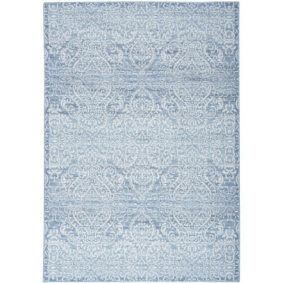 Waverly Washable Damask Area Rug