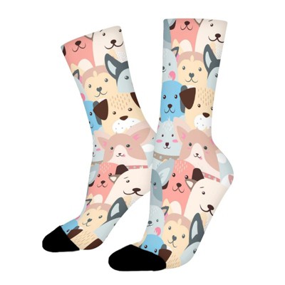 Cute Funny Animals Women Printed Crew Socks Funny Funky Socks Soft Polyester Novelty Gifts for Artists Men