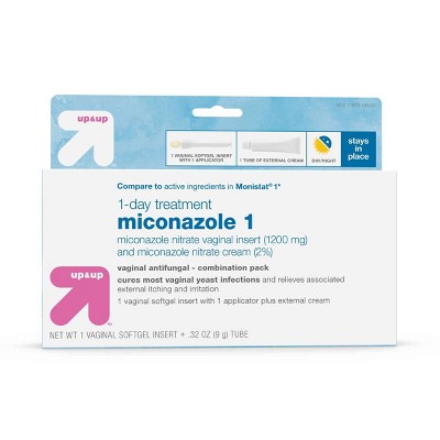 Miconazole Vaginal Antifungal Cream - 1 day Treatment - 0.32oz - up & up™