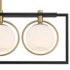 Possini Euro Design Carlyn 37 1/2" Mid Century Modern Pendant Chandelier Ceiling Light Fixture Dining Room Over Table Kitchen 4-Light Black Gold - 3 of 4