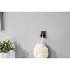 DOMETOUR 5-Piece Matte Black Bathroom Hardware Set - Includes Towel Bar, Toilet Paper Holder, 3 Towel Hooks, SUS304 Stainless Steel - 3 of 4