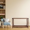 AmeriHome Acacia Wood Rustic Entryway Console Table - 2 of 3