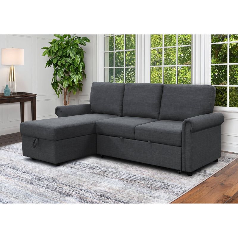 Clara Storage Sofa Bed Reversible Sectional - Abbyson Living, 3 of 13