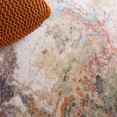 Classic Ivory & Gold Rust 65" Hand-Knotted Area Rug